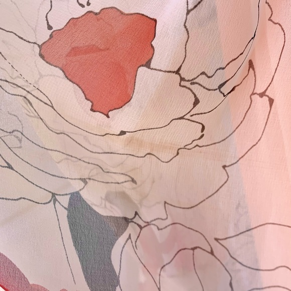 Vintage 1960's Poppy Floral Maxi Long Sheer Sleeve Dress RARE OOAK - Picture 15 of 17